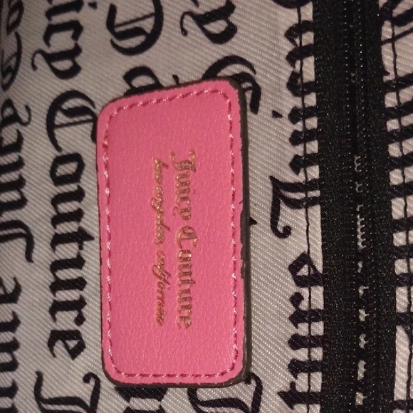 Juicy Couture Pink Shoulder Bag with Heart Accents - Picture 9 of 11